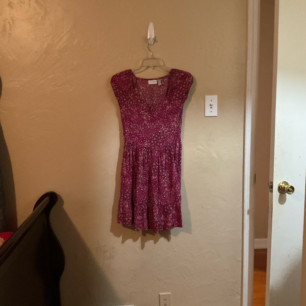 Place Red Smocked Cap Sleeve Blouse